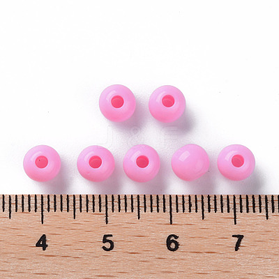 Opaque Acrylic Beads MACR-S370-C6mm-A02-1