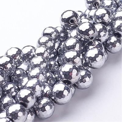 Non-Magnetic Synthetic Hematite Bead Strands G-D009-1-1