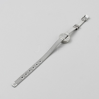 Adjustable 316L Surgical Stainless Steel Watch Band Bracelets BJEW-WH0040-04P-01-1
