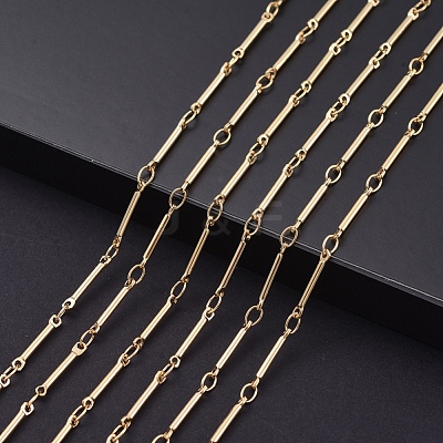 3.28 Feet Brass Bar Link Chains X-CHC-R126-13G-1