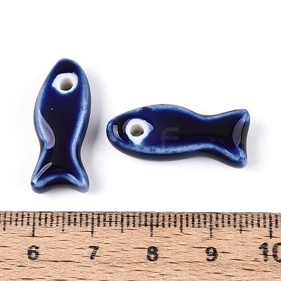 Handmade Porcelain Ceramic Beads PORC-T134-01G-1
