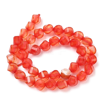 Natural Red Agate Beads Strands G-C267-B12-1