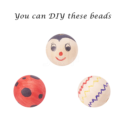 Unfinished Wood Beads X-WOOD-S651-6mm-LF-1