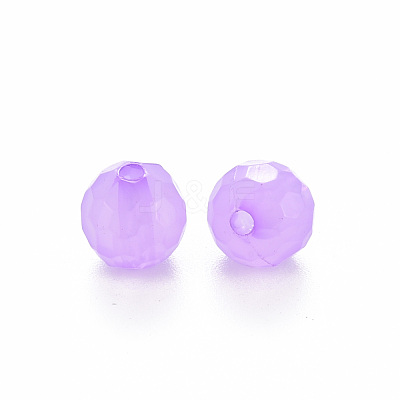 Transparent Acrylic Beads TACR-S154-62E-1