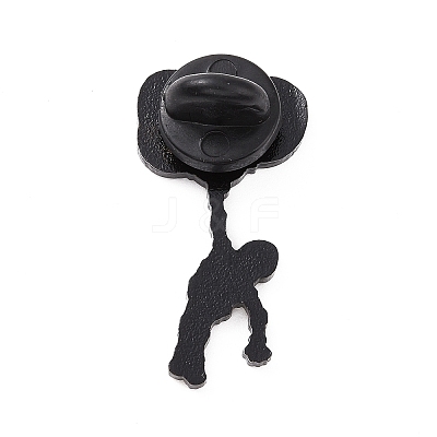 Skeleton with Balloon Enamel Pin JEWB-C015-03EB-1