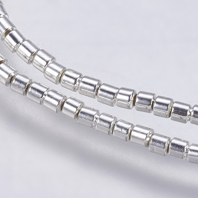 Electroplate Non-magnetic Synthetic Hematite Bead Strands G-K237-08M-1