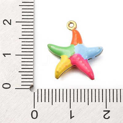 304 Stainless Steel Enamel Pendants LS-STAS-B112-01G-01-1