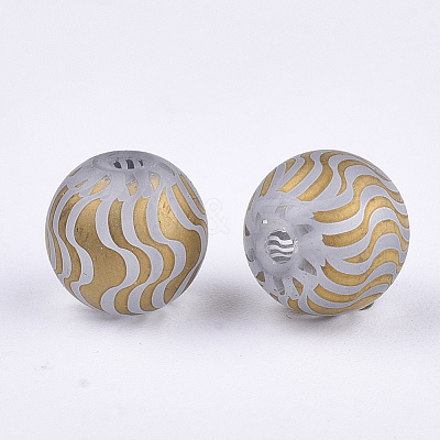 Electroplate Glass Beads X-EGLA-S178-02F-1