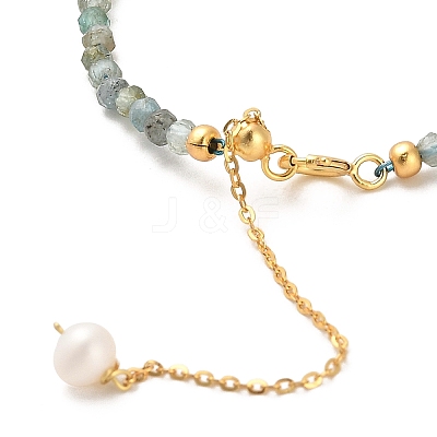 Natural Moonstone Bead Bracelets BJEW-E098-14G-1