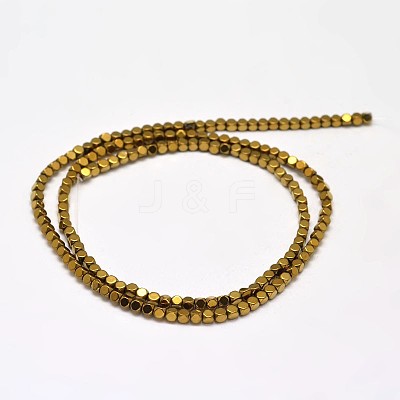 Electroplate Non-magnetic Synthetic Hematite Beads Strands G-I175-09C-1