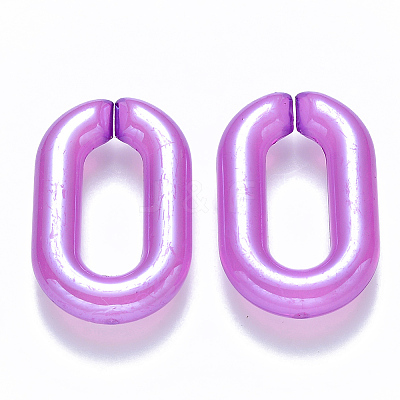 Imitation Jelly Acrylic Linking Rings OACR-S036-006A-F03-1