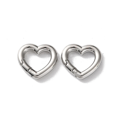 304 Stainless Steel Spring Gate Clasps X-STAS-A193-03P-1