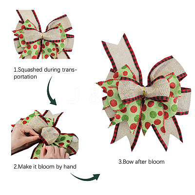 Polyester Big Bowknot FIND-WH0126-414D-1