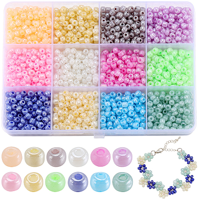 156G 12 Style 6/0 Glass Seed Beads SEED-SC0001-35B-1