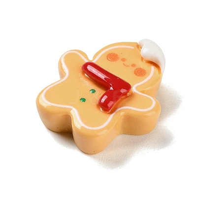 Christmas Theme Opaque Resin Decoden Cabochons RESI-F053-D02-1