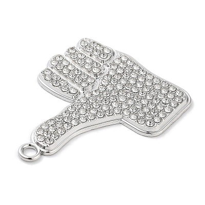 Alloy Rhinestone Pendants ALRI-S001-07-1