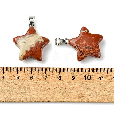 Natural Red Jasper Pendants GG-K002-10M-1