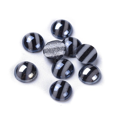 Opaque Glass Cabochons GGLA-S038-11E-8mm-1
