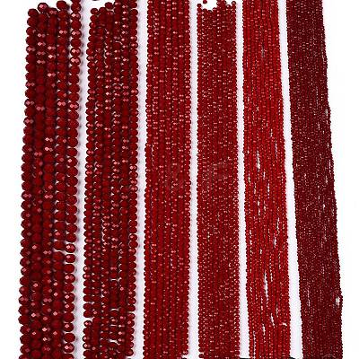 Opaque Solid Color Imitation Jade Glass Beads Strands EGLA-A044-P8mm-D02-1
