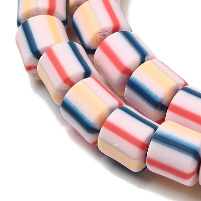 Polymer Clay Beads Strands CLAY-H006-01B-1
