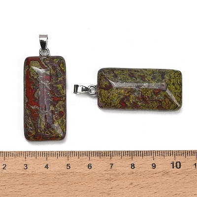 Natural Bloodstone Pendants GG-CBAA0EE-01P-14-1