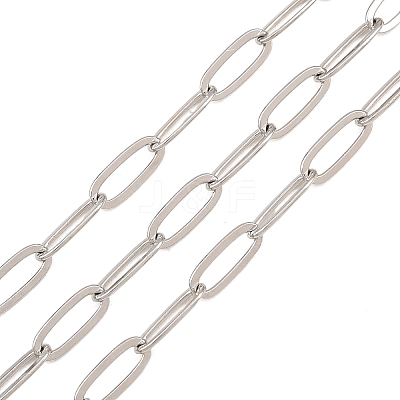 Brass Paperclip Chains KK-CBAC547-20P-1
