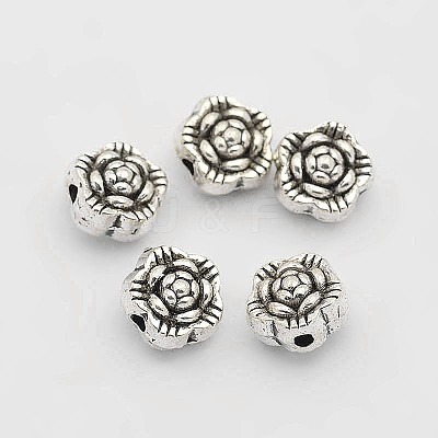 Tibetan Style Alloy Flower Beads TIBEB-O004-79-1