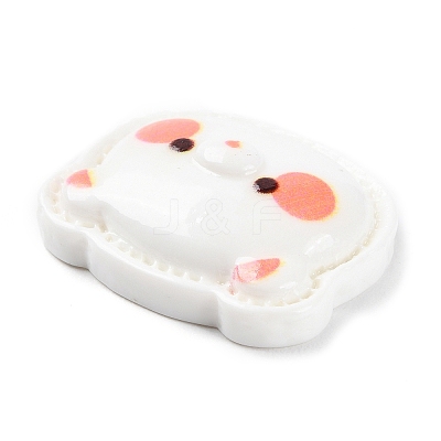 Animal Theme Opaque Resin Cabochons LS-RESI-E046-01D-1