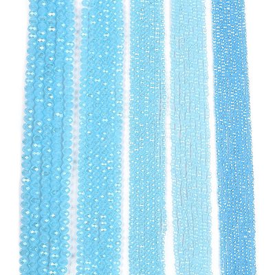 Electroplate Glass Beads Strands EGLA-A044-J2mm-A04-1