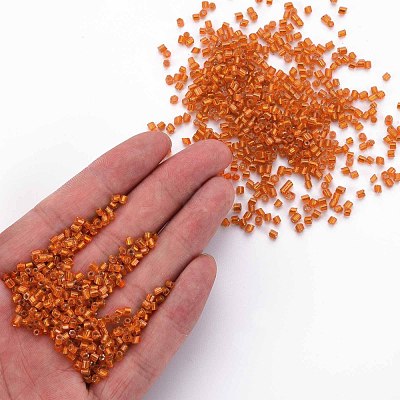 8/0 Glass Bugle Beads SEED-S032-07A-29-1