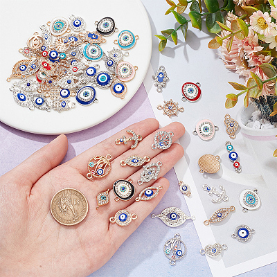 Evil Eye Jewelry Making Finding Kit DIY-NB0008-22A-1