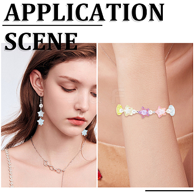 120Pcs Transparent Acrylic Beads TACR-SP0001-11A-1