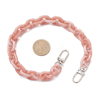 4Pcs 4 Colors Acrylic Cable Chain Purse Decorative Chains AJEW-BA00178-1