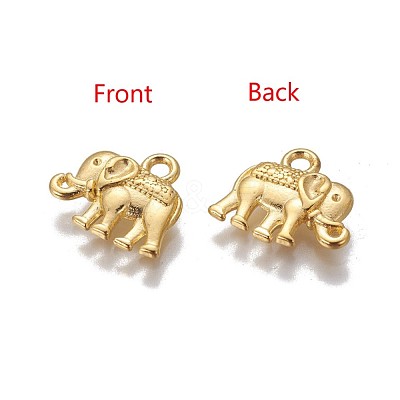 Vintage Elephant Charms PALLOY-ZN-47017-G-FF-1