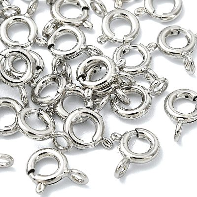 SHEGRACE Brass Spring Ring Clasps XGRPCN623-017P-1