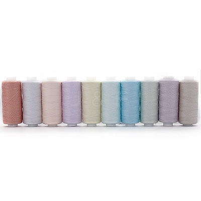 10 Colors Polyester Sewing Thread PW-WG4C286-04-1