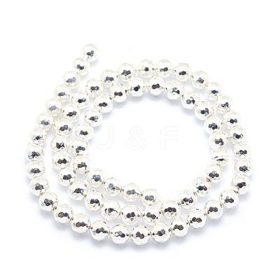 Electroplate Non-magnetic Synthetic Hematite Beads Strands G-L485-02B-S-1