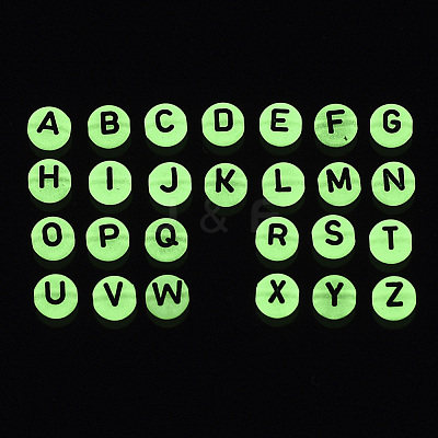 Enamel Style Acrylic Beads SACR-S273-29-1