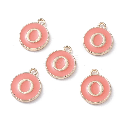 (Defective Closeout Sale Border damaged) Golden Plated Alloy Enamel Charms ENAM-XCP0001-20O-1
