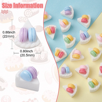 30Pcs Opaque Resin Imitation Food Cabochons RESI-CJ0003-63-1