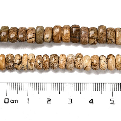 Natural Picture Jasper Beads Strands G-Q167-B14-01-1