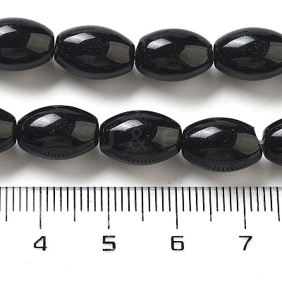 Natural Black Jasper Beads Strands G-B106-B17-01-1