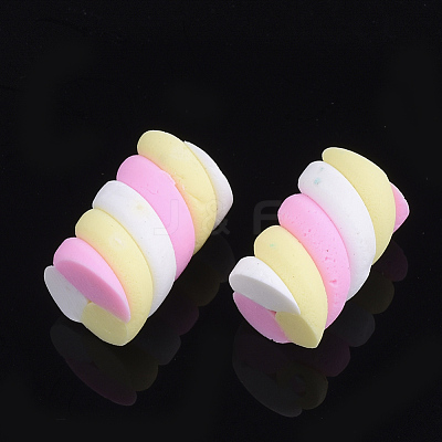 Handmade Polymer Clay Beads CLAY-S091-04-1
