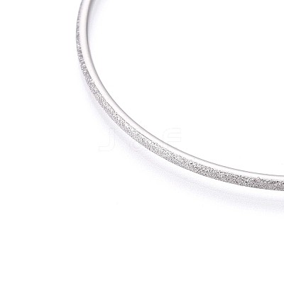 304 Stainless Steel Plain Bangles For Women BJEW-N033-03P-1