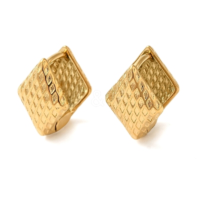 Real 18K Gold Plated 304 Stainless Stee Hoop Earrings LS-EJEW-U009-02G-09-1