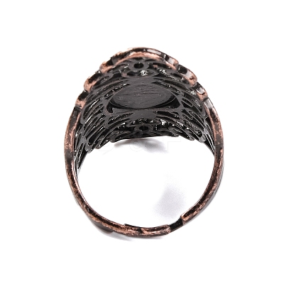 Synthetic Goldstone Retro Finger Rings RJEW-B067-02R-22-1