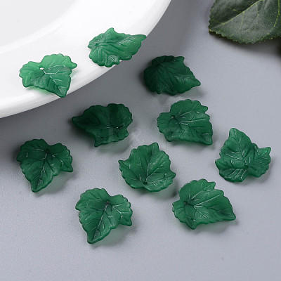 Autumn Theme Transparent Frosted Acrylic Pendants PAF002Y-29-1