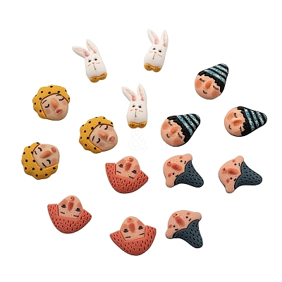 Opaque Resin Cabochons CRES-CJ0001-23-1