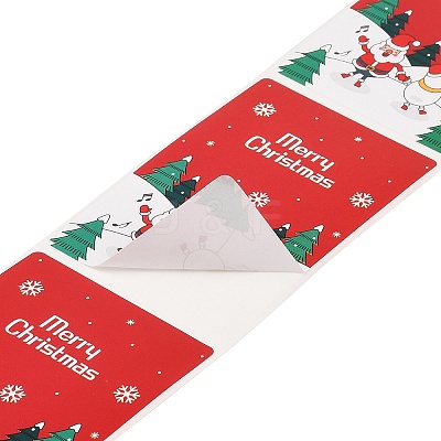 200Pcs Christmas Theme Paper Self-Adhesive Stickers DIY-M070-02T-1