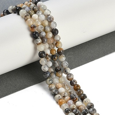 Natural White African Opal Beads Strands G-H062-A06-05-1